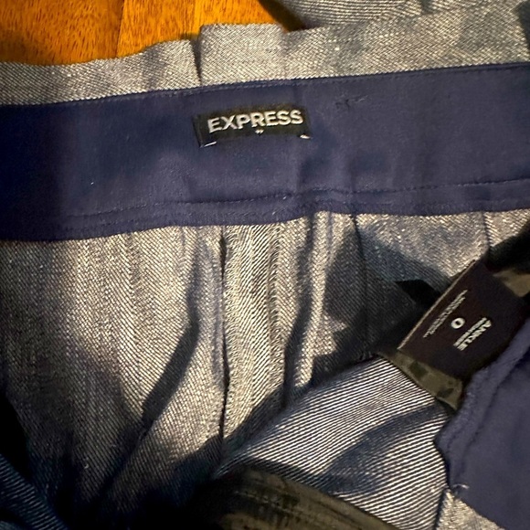 Express chambray pant suit jacket size 2 pants are size 0 excellent condition ! - Picture 5 of 8